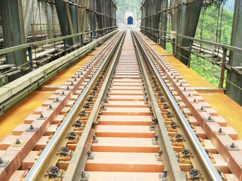 Whether bridge transoms or longitudinal sleepers – easy to adjust on site and adaptable for various track constructions – Vako-Art rail technology